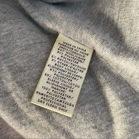 Anthro Elevenses Navy Wool Blend Hooded Coat 4 - Picture 6 of 7